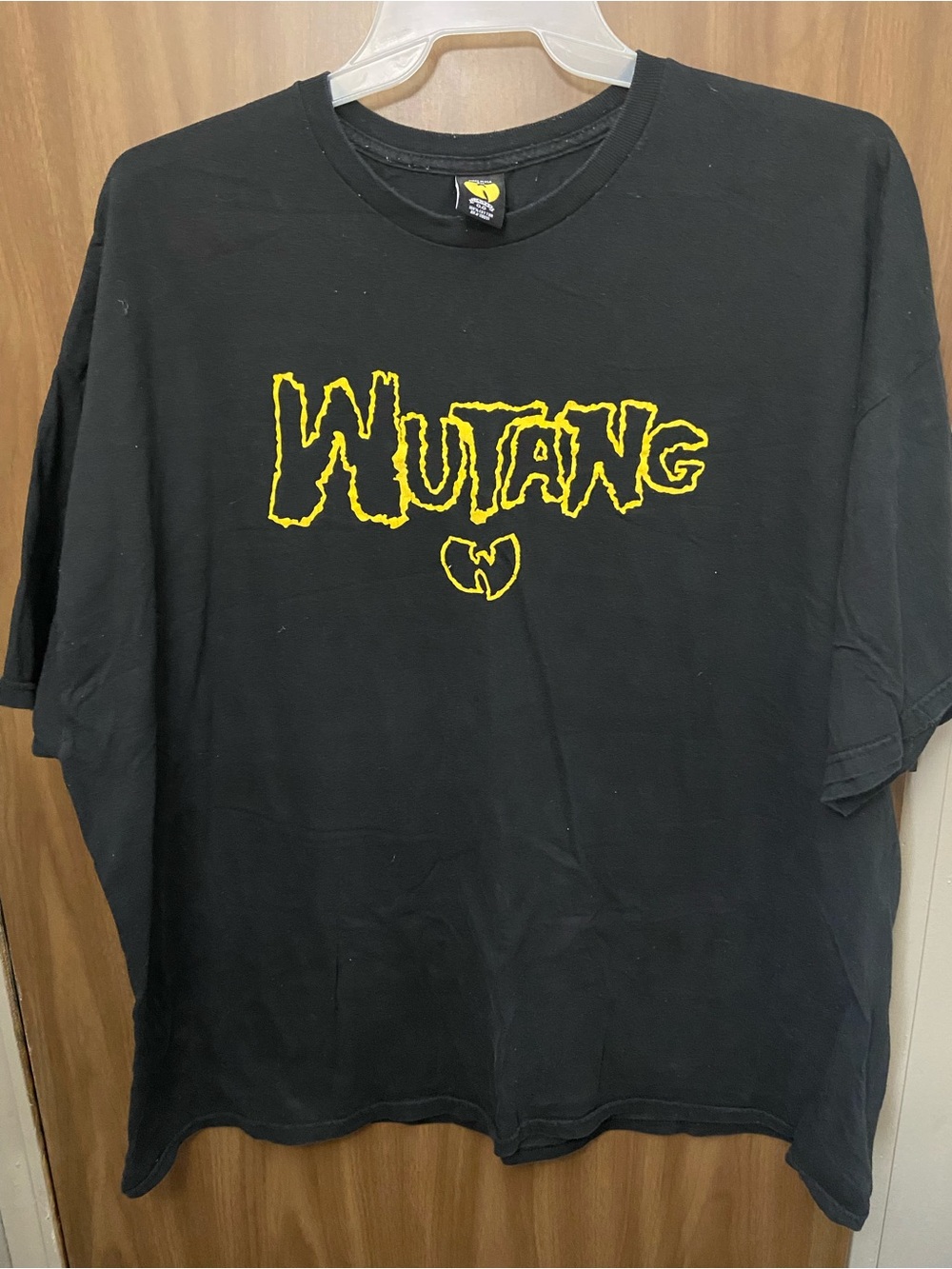 Wu-Tang Clan Black Short Sleeve Logo Tee - Yellow Print